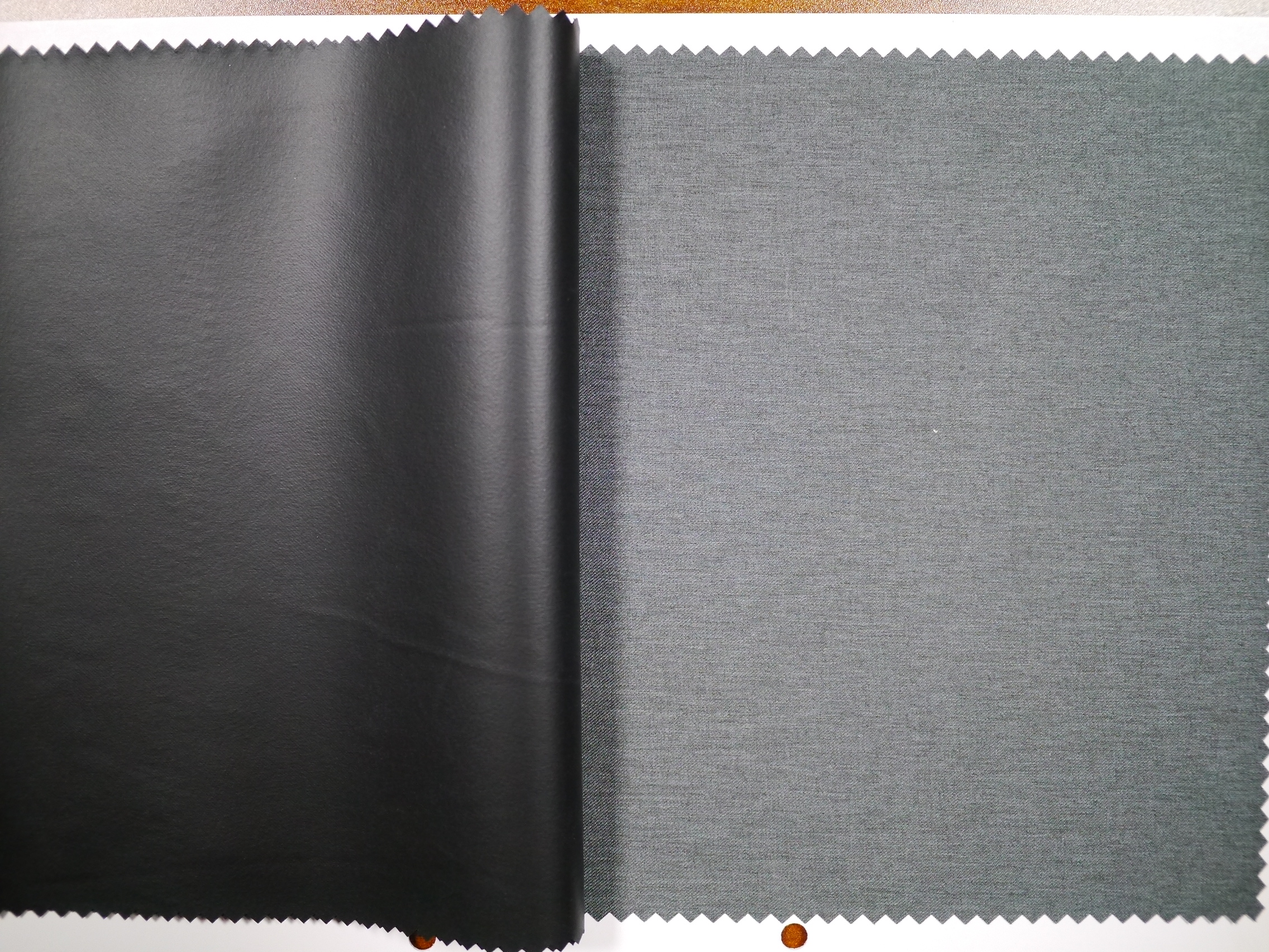 Polyester with coating